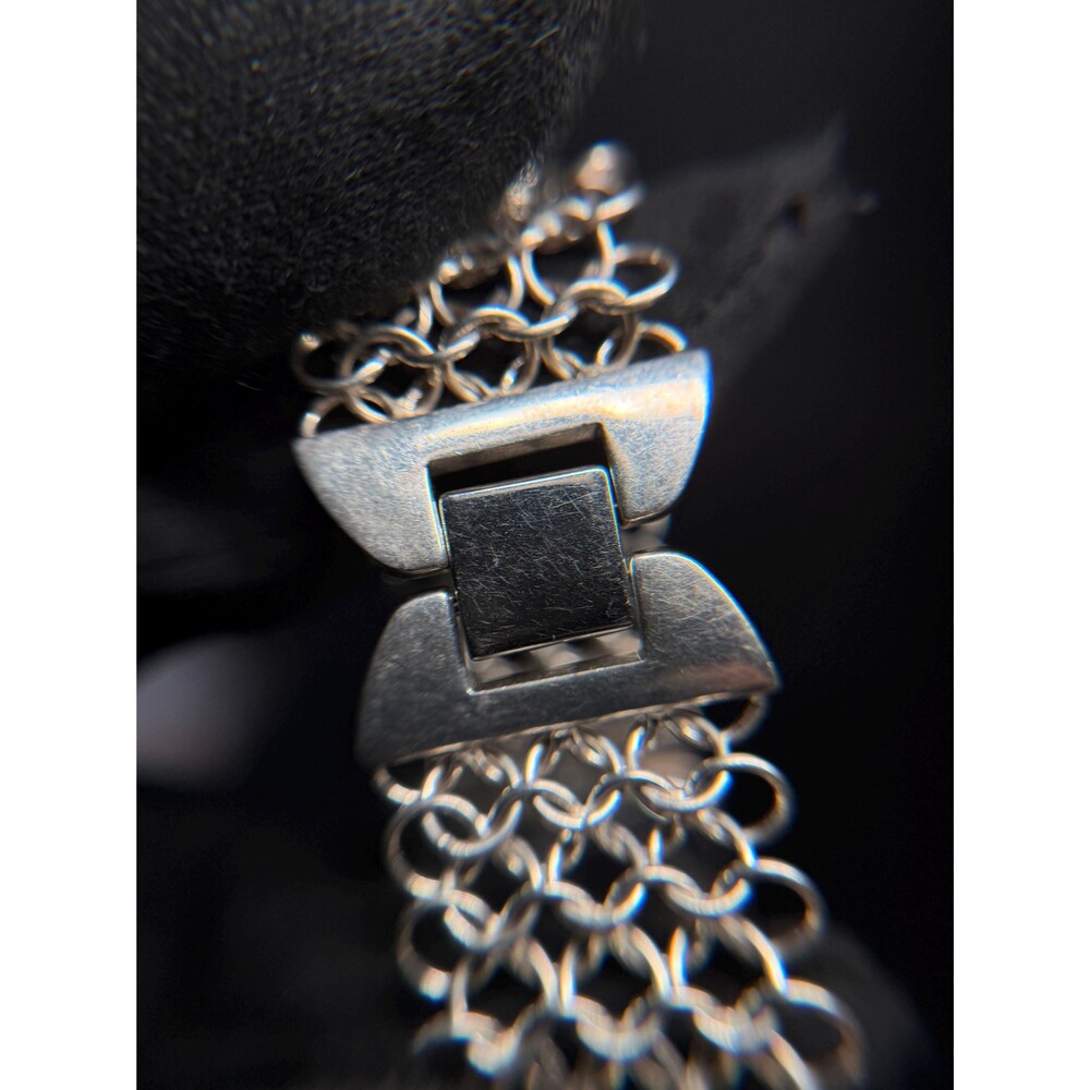 Sterling Silver Aria Quartz Watch Woven Link Band - Picture 14 of 14